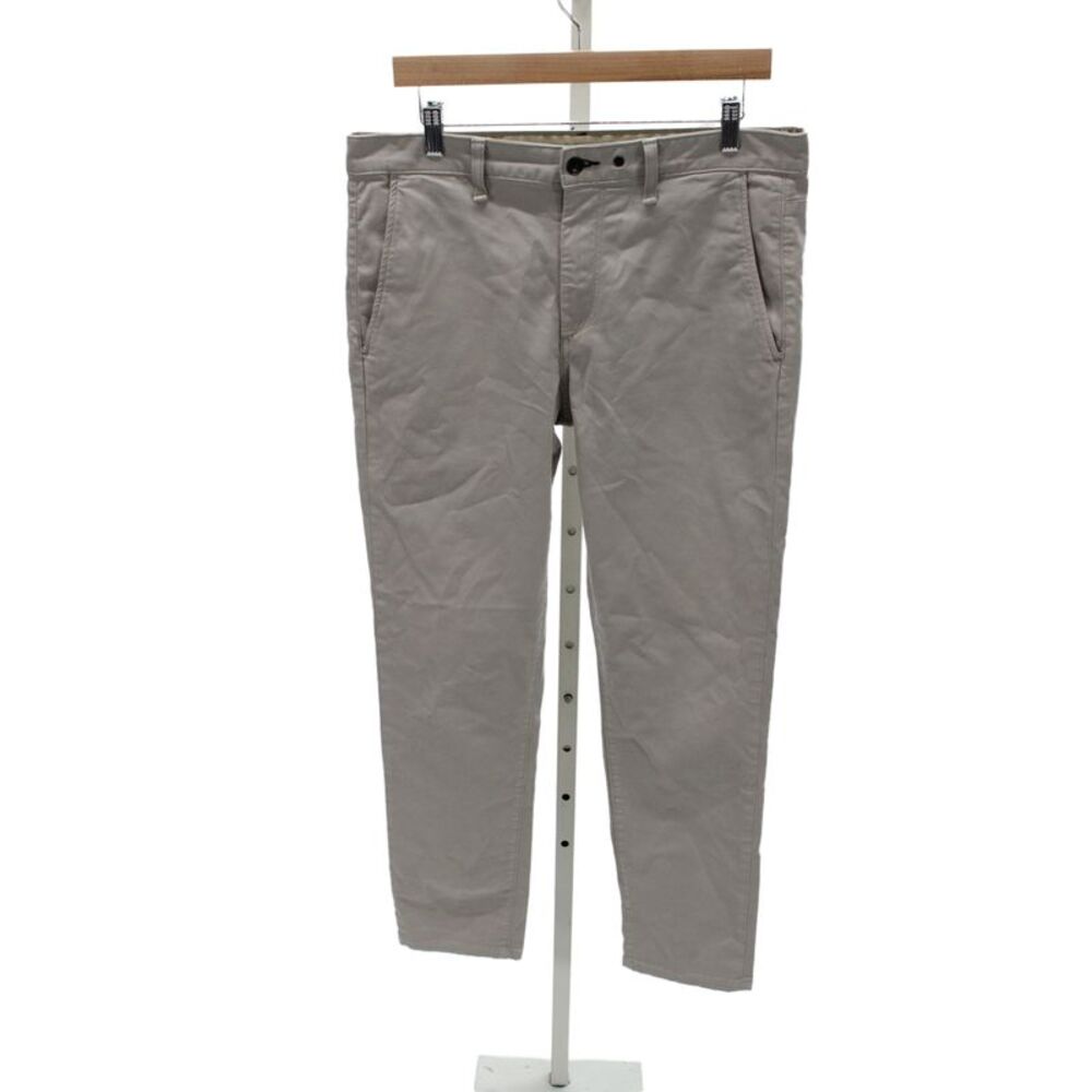Rag & Bone Mens Chino Pants Gray Cotton Blend Button Size 33